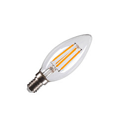 LED Lyskilde C35 E14, 4,2W, 2700K, CRI90, 320�, gennemsigtig