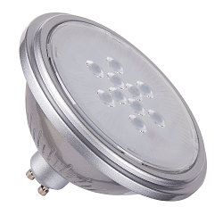 LED Lyskilde QPAR111 GU10, 7W, 3000K, CRI90, 25�, s�lv