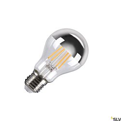 LED Lamp A60 E27 Mirrorhead, 7,5W, 2700K, CRI90, 180, chrome