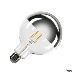 LED Lamp G125 E27 Mirrorhead, 7,5W, 2700K, CRI90, 180, chrome