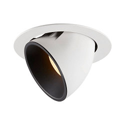 LED Loft Indbygningslampe NUMINOS� GIMBLE XL, 3000K, 40�, hvid/sort