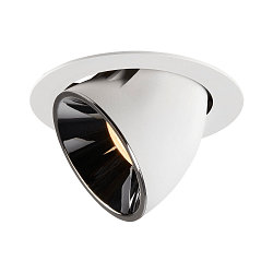 LED Loft Indbygningslampe NUMINOS� GIMBLE XL, 3000K, 55�, hvid/chrom