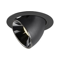LED Loft Indbygningslampe NUMINOS� GIMBLE XL, 4000K, 20�, sort/chrom