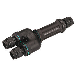tilslutningsboks DALI IP68 5-polet, sort