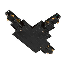 3-faset T-stik S-TRACK PHASE & DALI indbygget version, DALI styrbar, jord h�jre, jord indeni, sort