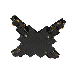 3-faset X-stik S-TRACK PHASE & DALI indbygget version, DALI styrbar, sort
