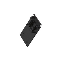 Endkappe TRACK 48V dybt, til till�gsskinne, sort