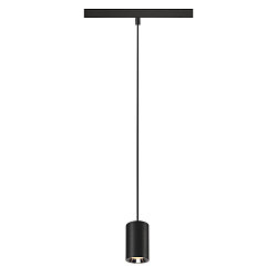 Pendel NUMINOS� XS TRACK 48V DALI styrbar IP20, chrom, sort d�mpbar