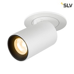 ceiling recessed luminaire NUMINOS PROJECTOR XS cylindrical, black, white
