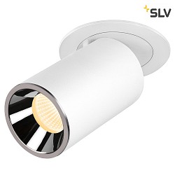 ceiling recessed luminaire NUMINOS PROJECTOR M cylindrical, chrome, white