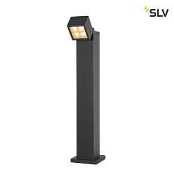 outdoor floor lamp S-CUBE 75 IP65, anthracite dimmable