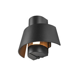 Udend�rs wall luminaire PHOTONI halvrund, konisk E27 IP65, rust d�mpbar