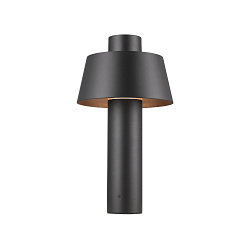Udend�rs stativlampe PHOTONI 45 slagfast, konisk E27 IP65, sort mat d�mpbar