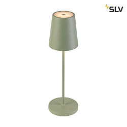 battery table lamp VINOLINA TWO IP65, lime green dimmable