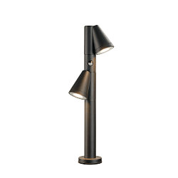 Udend�rs stativlampe T-TUBE 70 POLE DOUBLE med sensor GU10, sort d�mpbar