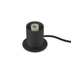 Bordlampe VARYT rund, uden sk�rm E14, sort d�mpbar