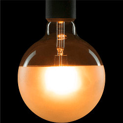 LED lyskilde GLOBE 125 HALF MOON - PHASE G125 mat E27 6,5W 650lm 2700K 330� CRI 90-100 d�mpbar