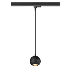 3-faset pendul LIGHT EYE� 90 down, balleformet GU10 IP20, sort mat d�mpbar