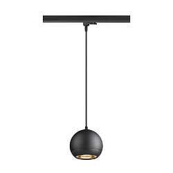 3-faset pendul LIGHT EYE� 150 down, balleformet GU10 IP20, sort mat d�mpbar