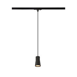 1-faset pendul PURI 2.0 - CONE konisk GU10 IP20, sort d�mpbar