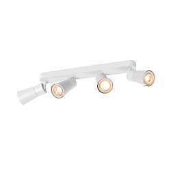 V�g- og Loftlampe PURI 2.0 - CONE 4-flammer, lang GU10 IP20, hvid d�mpbar