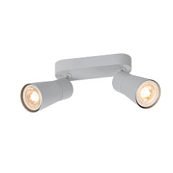 V�g- og Loftlampe PURI 2.0 - CONE 2-flammer, lang GU10 IP20, gr� d�mpbar