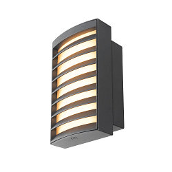 outdoor wall luminaire RASTERLYS WL square, with diffuser, sea-air resistant, arched IP65, anthracite dimmable