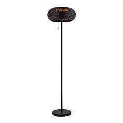 Solar gulvlampe ADEGAN IP65, sort d�mpbar