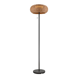 Solar gulvlampe ADEGAN IP65, brun d�mpbar