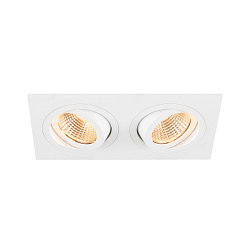 Indbygnings loftlampe NEW TRIA� 155 PHASE 2-flammer, stiv, firkantet IP20, hvid d�mpbar