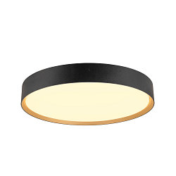 Loftlampe DECONA 42 CL rund, egnet til VDU-arbejdsstationer IP44, guld, sort, lakeret d�mpbar
