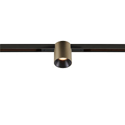 Skinne spot FIXT-IT! rund, indbygget version, egnet til VDU-arbejdsstationer IP20, bronze, sort, lakeret d�mpbar