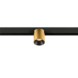 Skinne spot FIXT-IT! rund, overflademonteret version, egnet til VDU-arbejdsstationer IP20, guld, sort, lakeret d�mpbar
