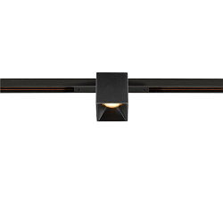 Skinne spot FIXT-IT! rund, indbygget version, egnet til VDU-arbejdsstationer IP20, sort, lakeret d�mpbar