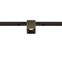 Skinne spot FIXT-IT! rund, indbygget version, egnet til VDU-arbejdsstationer IP20, bronze, sort, lakeret d�mpbar