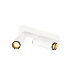 Loftlampe GRIP!M DOUBLE IP20, sort, hvid, lakeret d�mpbar