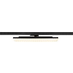 3-phase spot SIGHT PANEL square, suitable for VDU workstation IP20, black, lacquered dimmable
