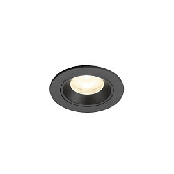 Indbygnings loftlampe NUMINOS� XS rund, egnet til VDU-arbejdsstationer IP20, sort, lakeret d�mpbar