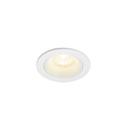 Indbygnings loftlampe NUMINOS� XS rund, egnet til VDU-arbejdsstationer IP20, hvid, lakeret d�mpbar