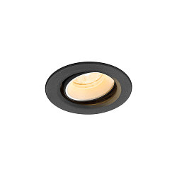 Indbygnings loftlampe NUMINOS� MOVE XS rund, egnet til VDU-arbejdsstationer IP20, sort, hvid, lakeret d�mpbar