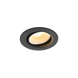 Indbygnings loftlampe NUMINOS� MOVE XS rund, egnet til VDU-arbejdsstationer IP20, sort, hvid, lakeret d�mpbar