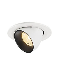 Indbygget spotlys NUMINOS� GIMBLE S svingbar, egnet til VDU-arbejdsstationer IP20, hvid d�mpbar