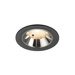 Indbygnings loftlampe NUMINOS� S egnet til VDU-arbejdsstationer IP20, chrom, sort d�mpbar