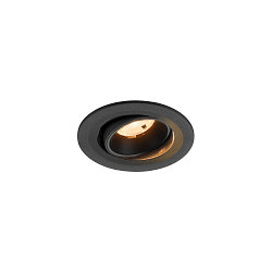 Indbygnings loftlampe NUMINOS� MOVE S rund, egnet til VDU-arbejdsstationer IP20, sort, lakeret d�mpbar