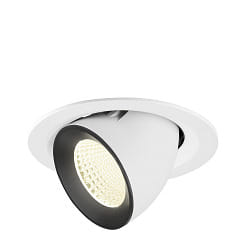 Indbygget spotlys NUMINOS� GIMBLE M svingbar, egnet til VDU-arbejdsstationer IP20, sort, hvid d�mpbar