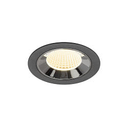 Indbygnings loftlampe NUMINOS� M egnet til VDU-arbejdsstationer IP20, chrom, sort d�mpbar