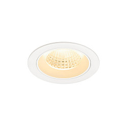 Indbygnings loftlampe NUMINOS� M rund, egnet til VDU-arbejdsstationer IP20, hvid, lakeret d�mpbar