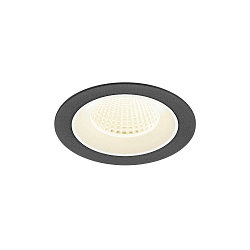 Indbygnings loftlampe NUMINOS� M rund, egnet til VDU-arbejdsstationer IP20, sort, hvid, lakeret d�mpbar