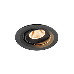 Indbygnings loftlampe NUMINOS� MOVE M rund, egnet til VDU-arbejdsstationer IP20, sort, lakeret d�mpbar