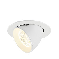 Indbygnings loftlampe NUMINOS� GIMBLE L rund, egnet til VDU-arbejdsstationer IP20, hvid, lakeret d�mpbar